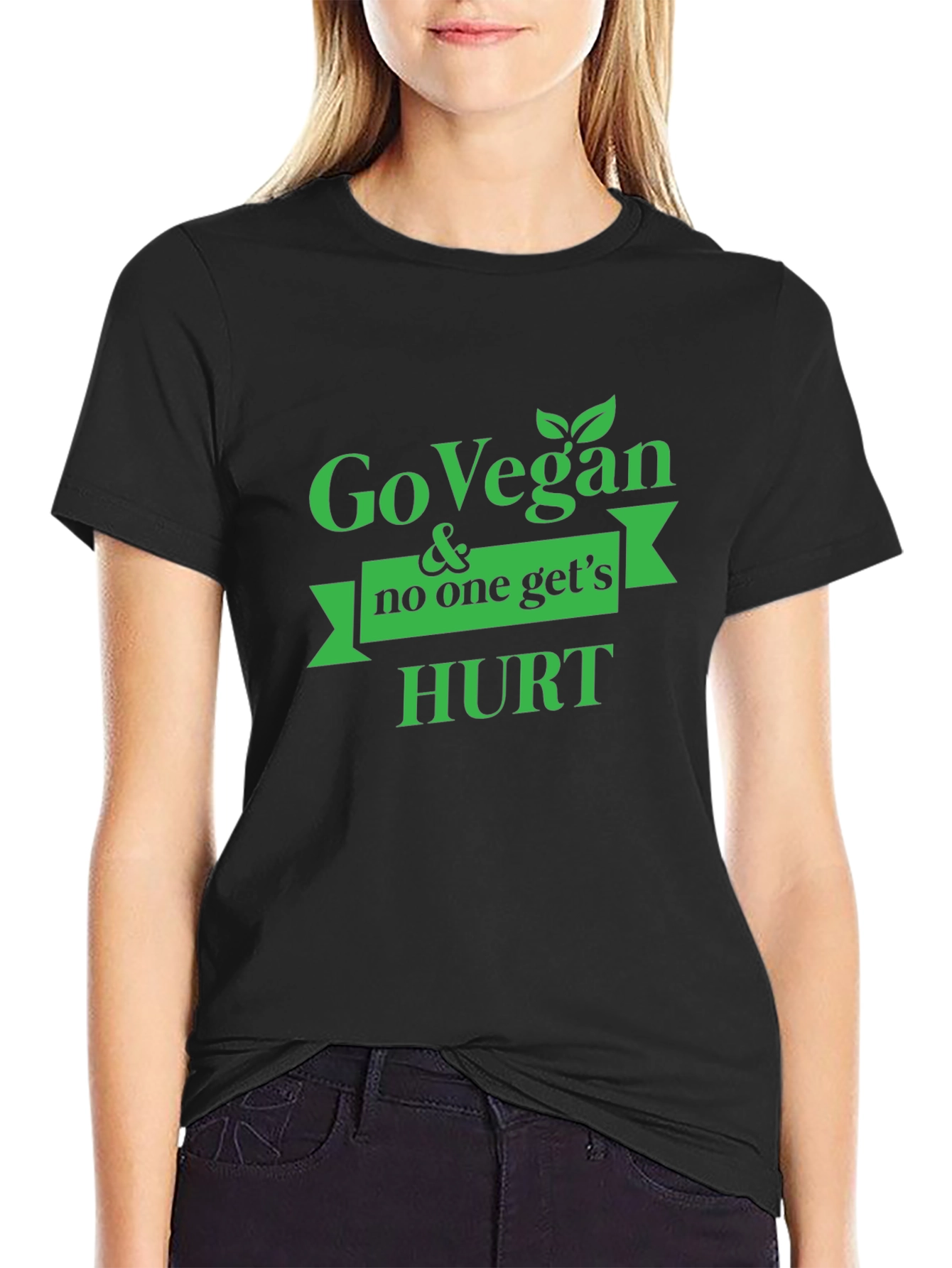 Go Vegan & No One Gets Hurt Graphic Tee - 2
