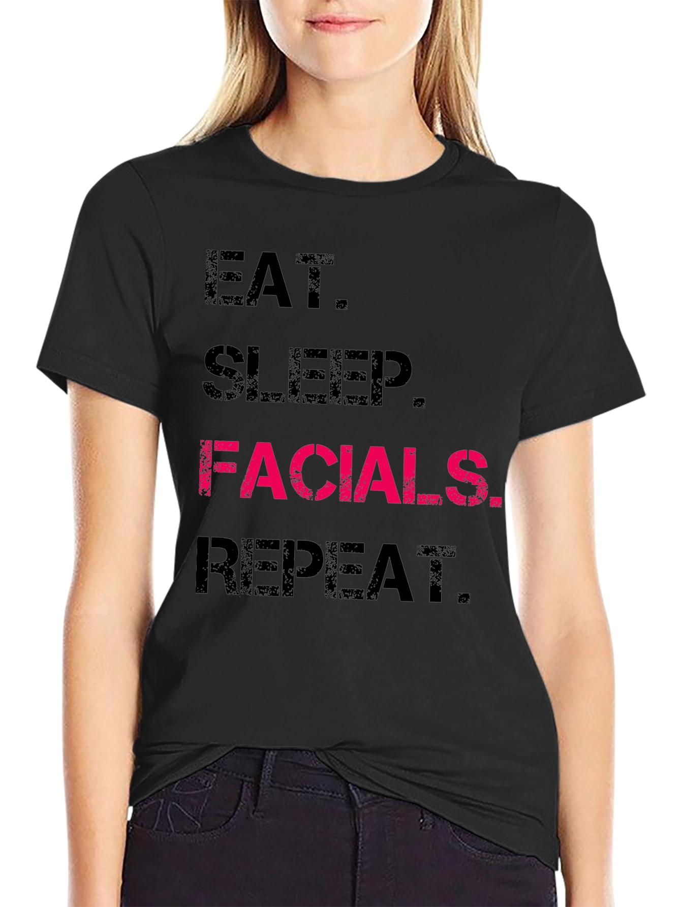 Eat Sleep Facials Repeat T-Shirt - 2