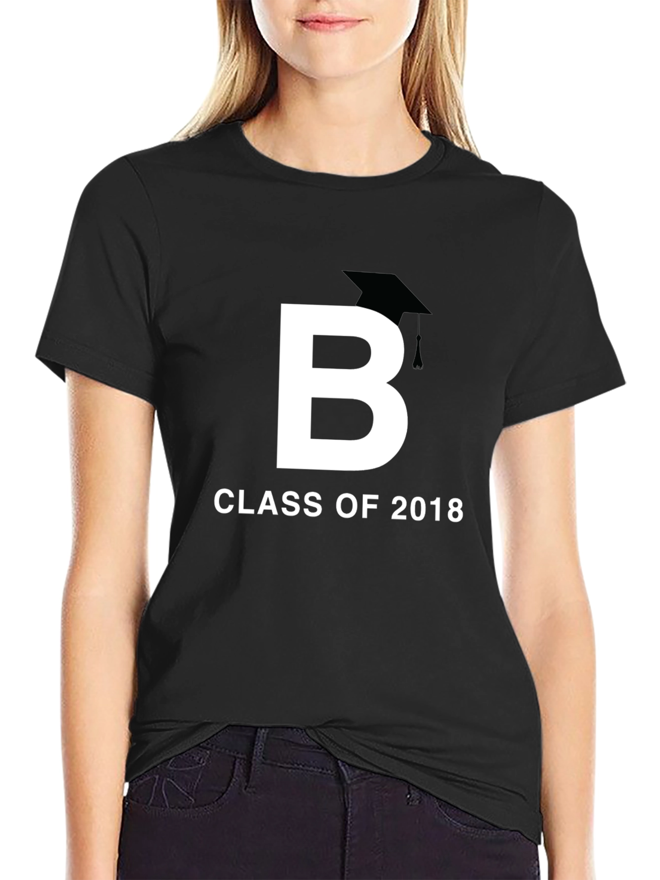 Black Class of 2018 Graduation T-Shirt view 2