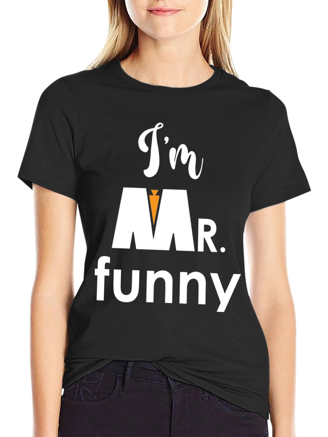 Black I'm Mr. Funny Graphic Tee view 2
