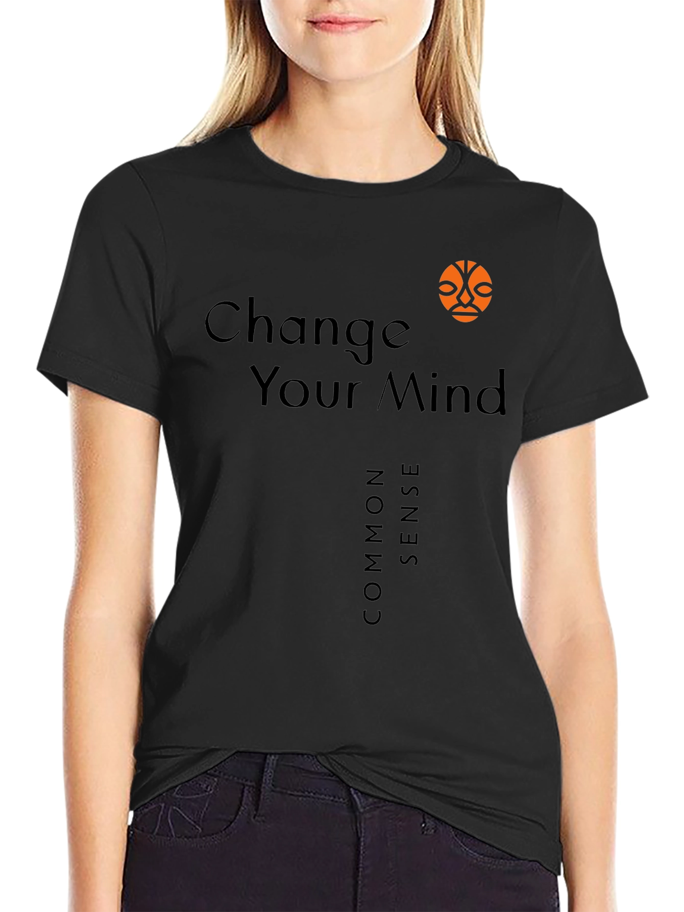 Black Change Your Mind T-Shirt view 2