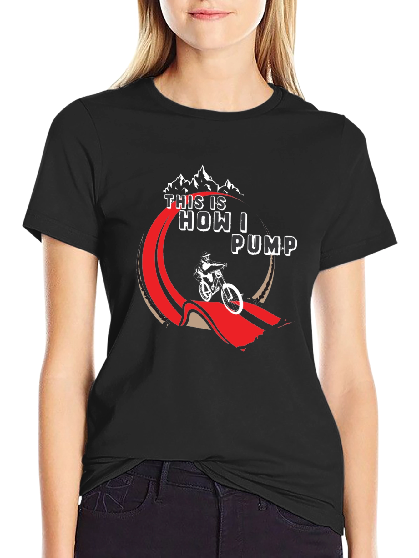 Black Mountain Bike "This is How I Pump" Graphic Tee view 2