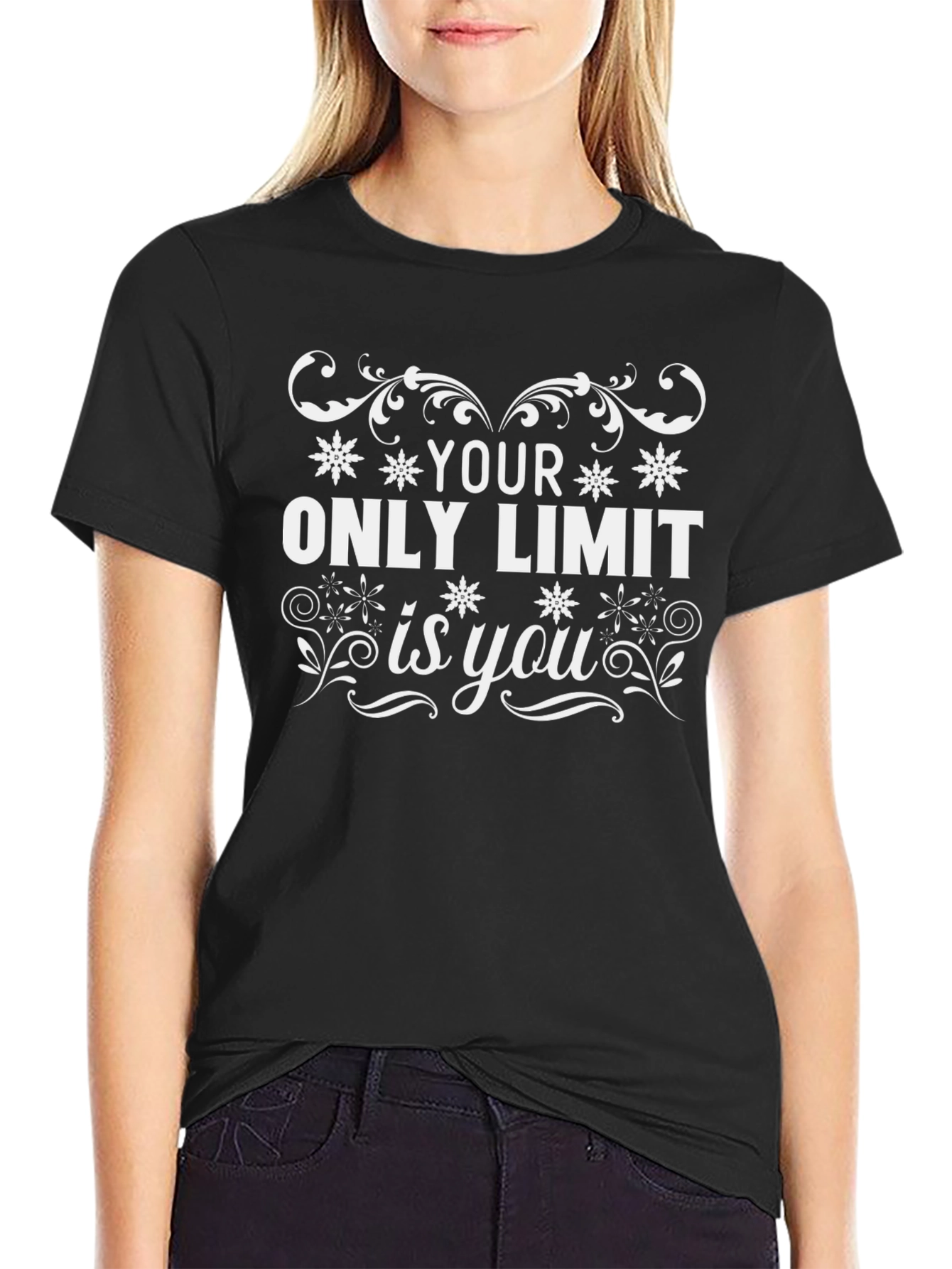 Black Your Only Limit is You Graphic T-Shirt view 2
