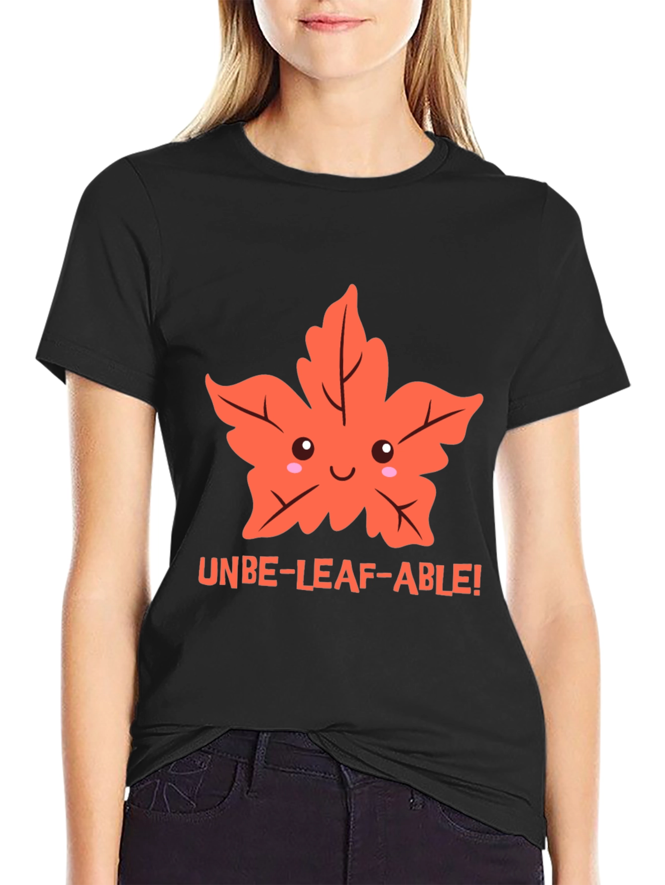 Black Unbe-leaf-able! Graphic Tee view 2