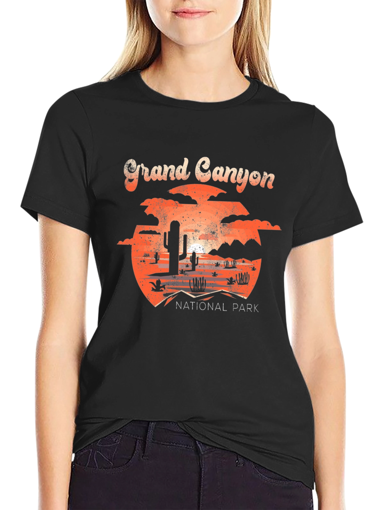 Black Grand Canyon National Park Graphic T-Shirt view 2