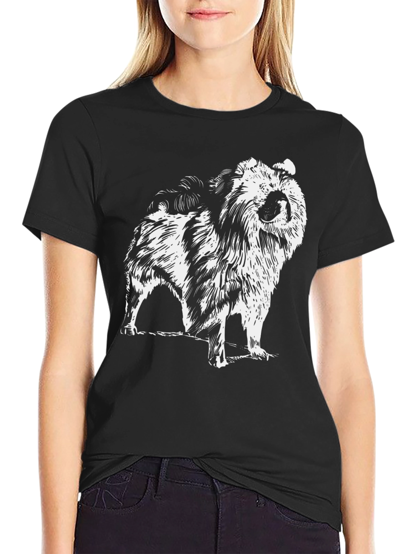 Black Dog Graphic Black T-Shirt view 2