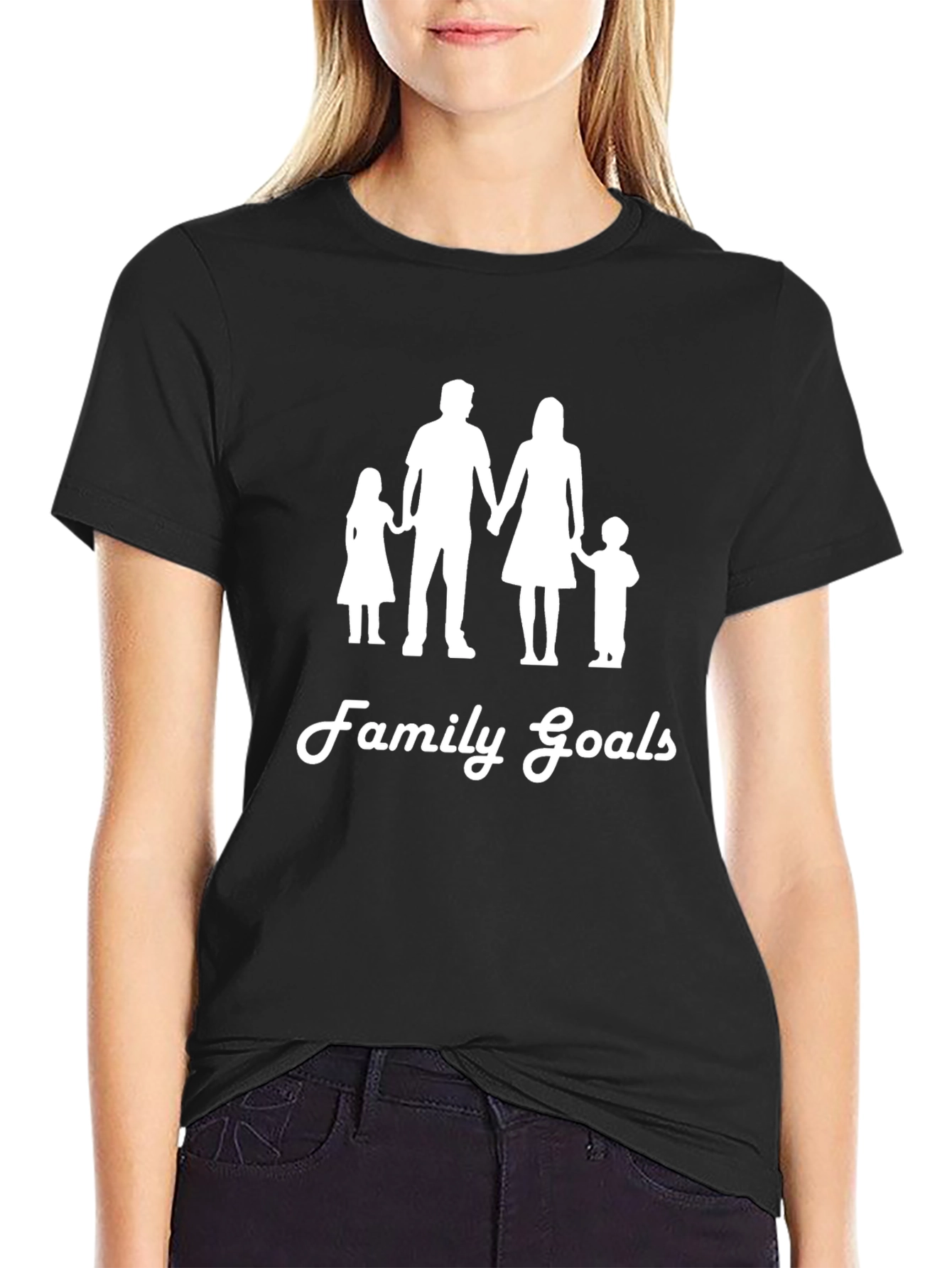 Family Goals Graphic Tee - Black T-Shirt - 2