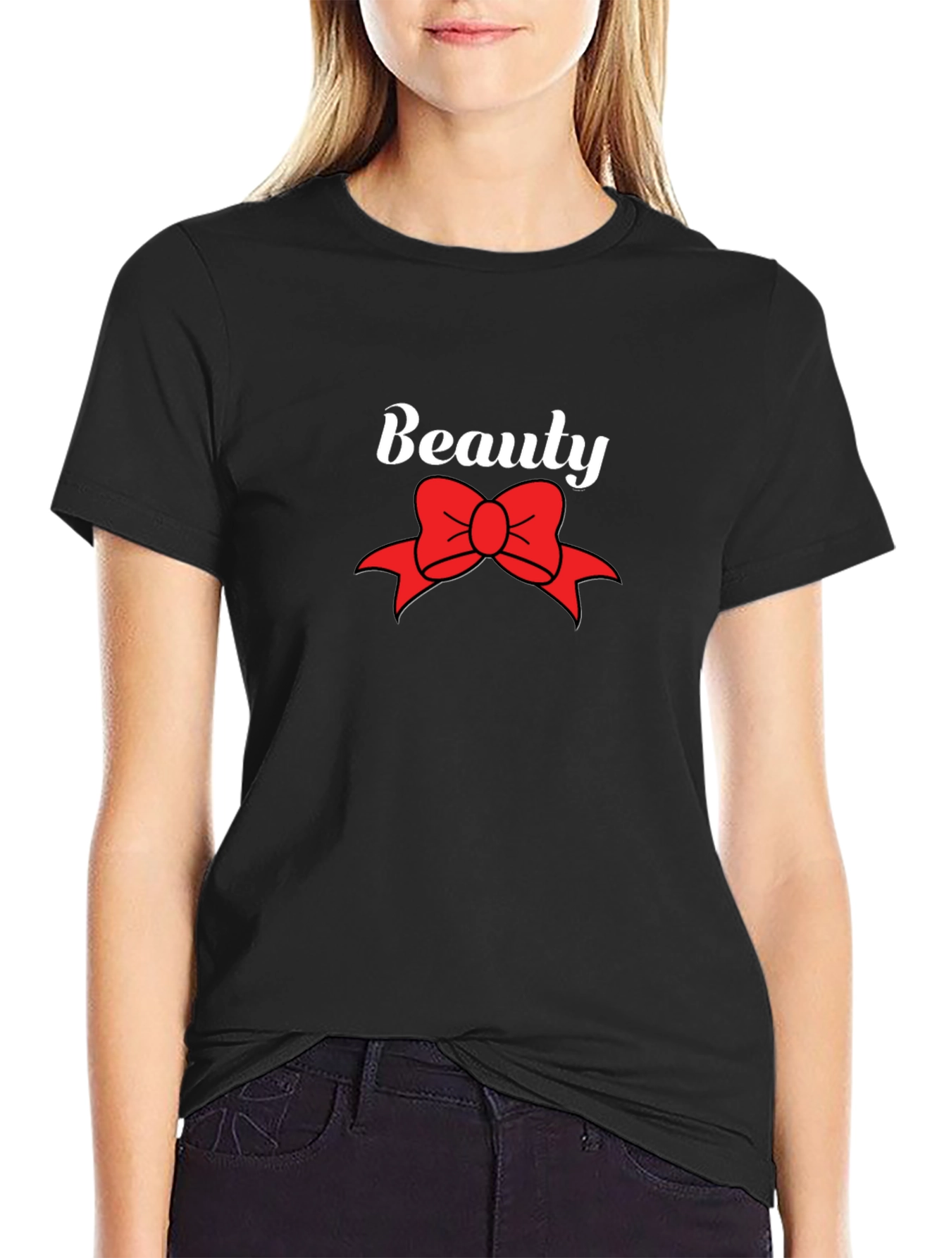 Black Beauty Bow Black T-Shirt view 2