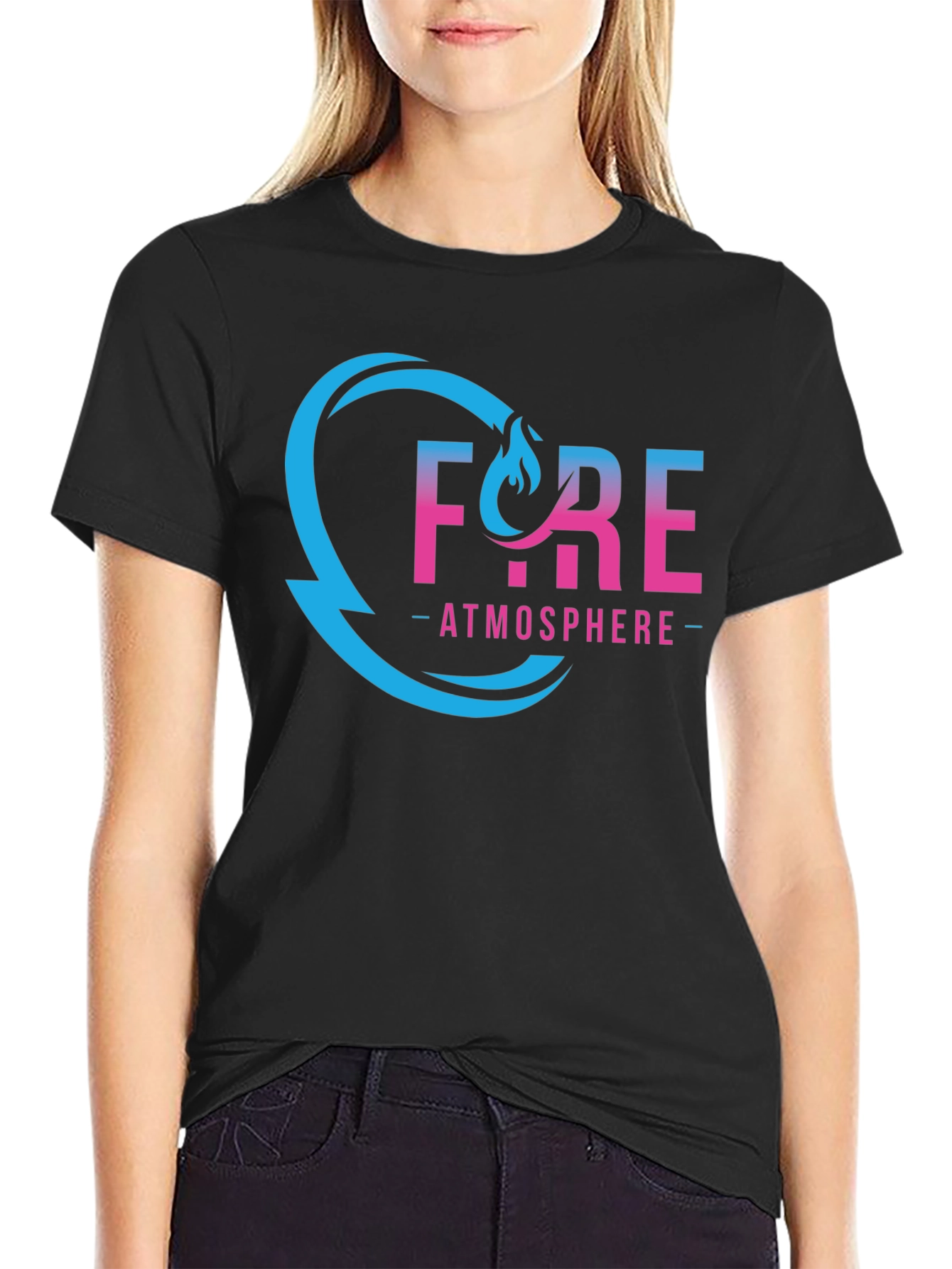 Black Fyre Atmosphere Black Graphic Tee view 2