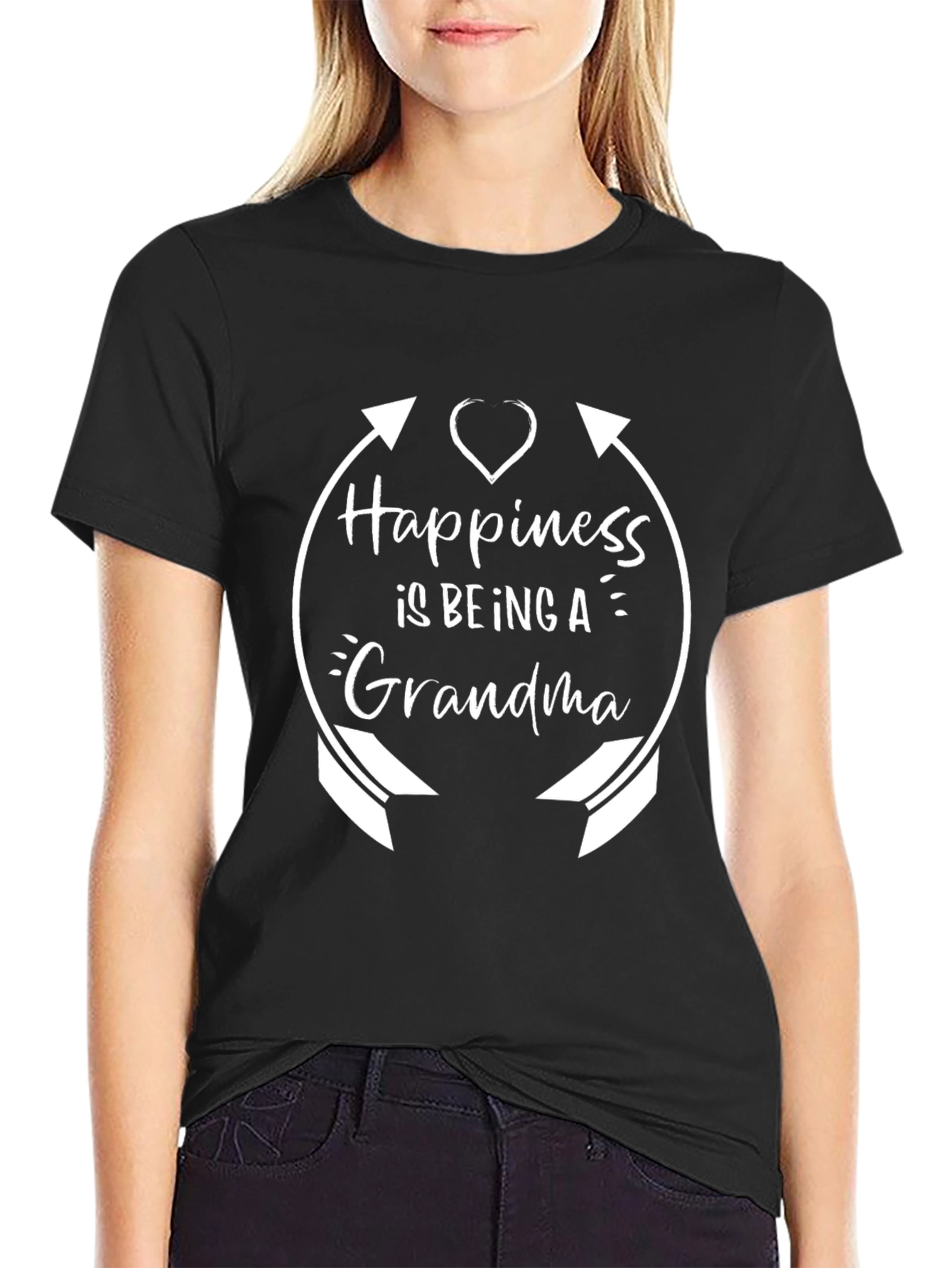 Black Happiness is Being a Grandma T-Shirt view 2