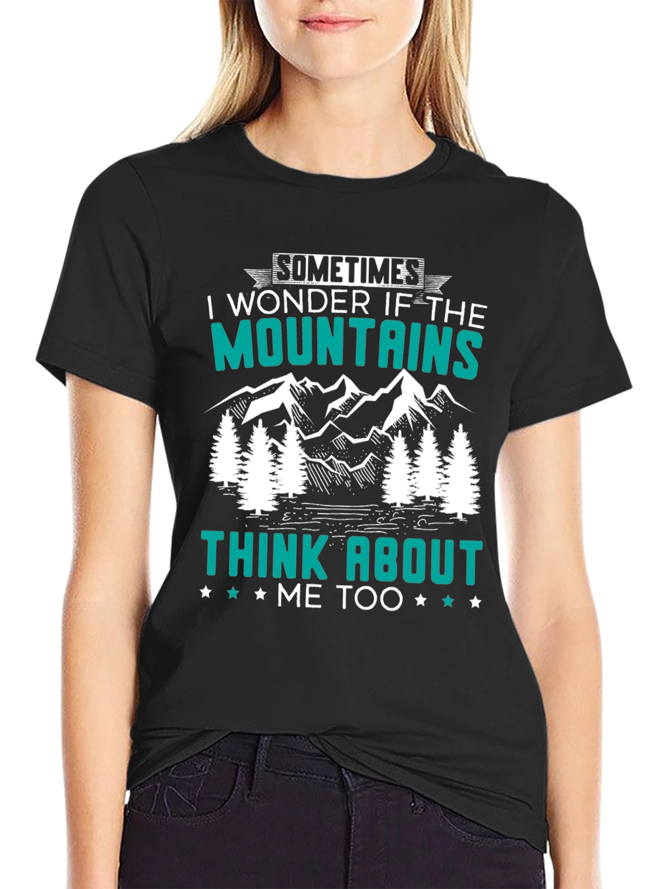 Black Mountains Think About Me T-Shirt view 2