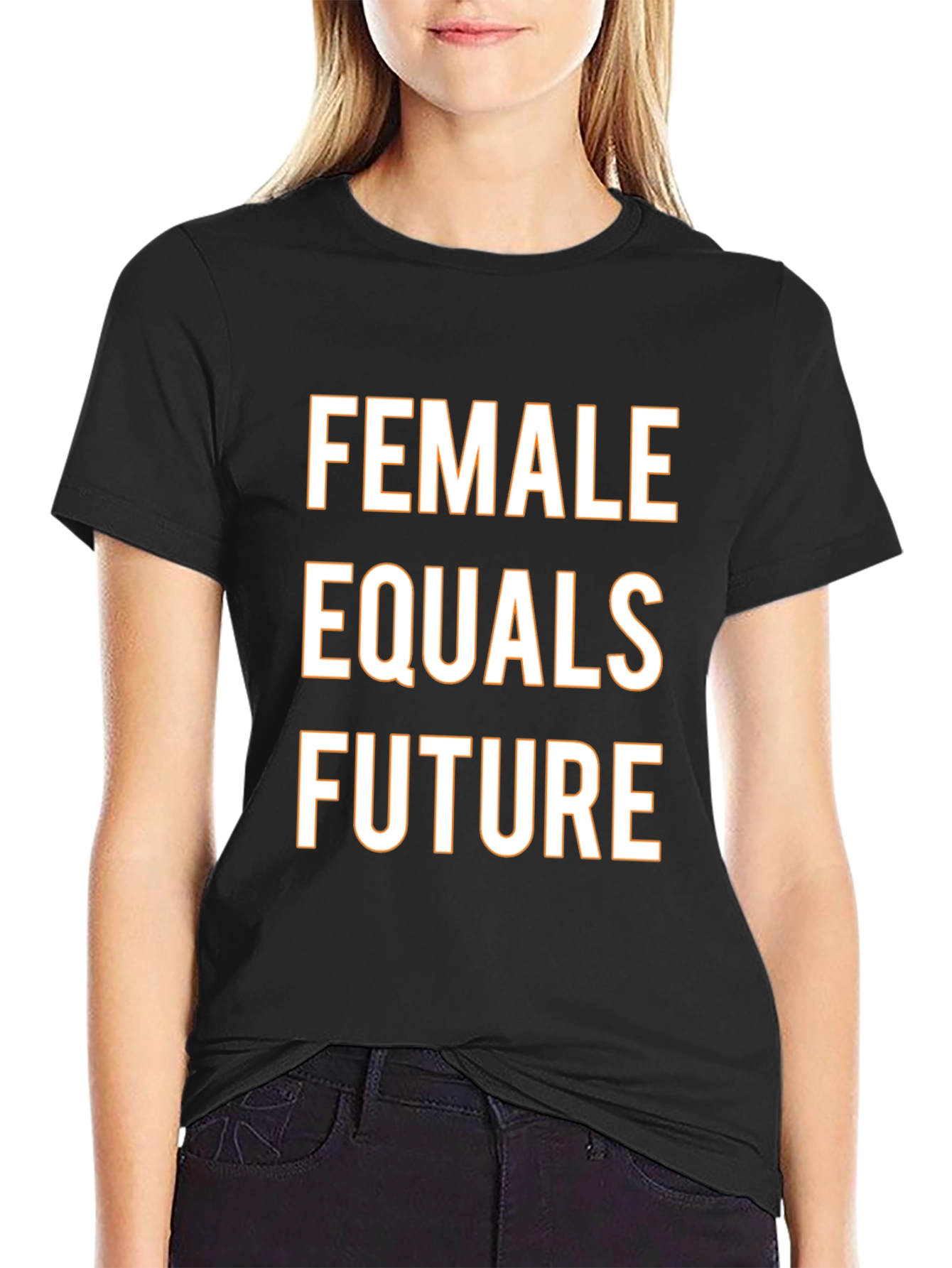 Black Female Equals Future Black Graphic Tee view 2