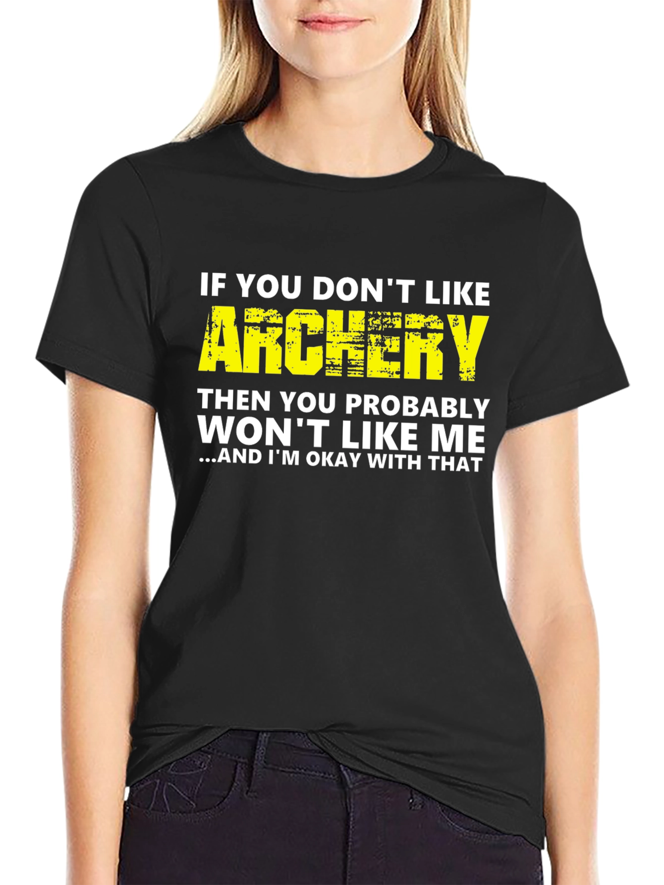 Black Archery T-Shirt: If You Don't Like Archery Funny Tee view 2