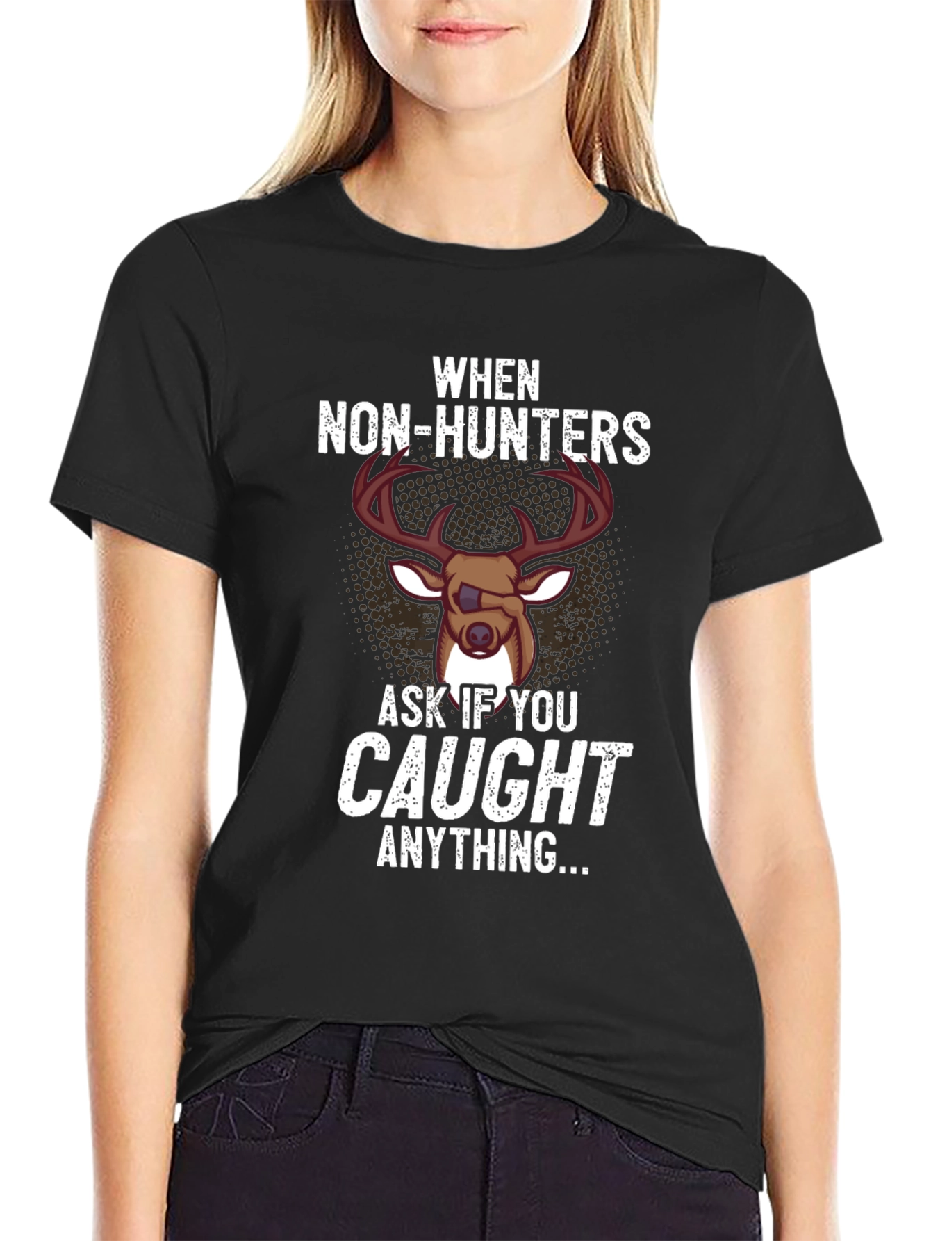 Black Funny Hunting T-Shirt - When Non-Hunters Ask... view 2