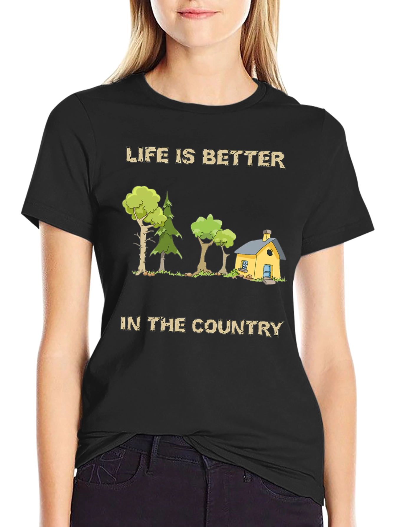 Black Life is Better in the Country Graphic Tee view 2