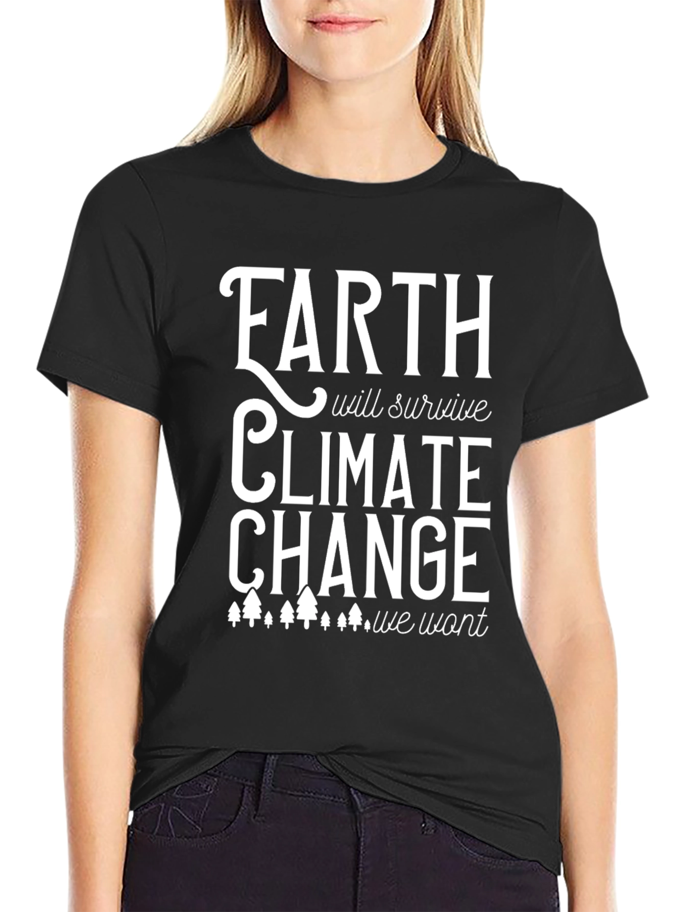 Black Earth Will Survive Climate Change T-Shirt view 2