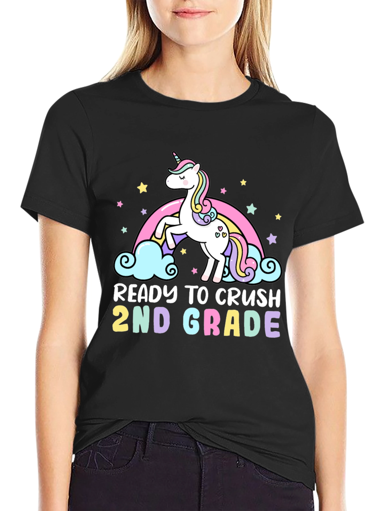 Ready to Crush 2nd Grade Unicorn T-Shirt - 2