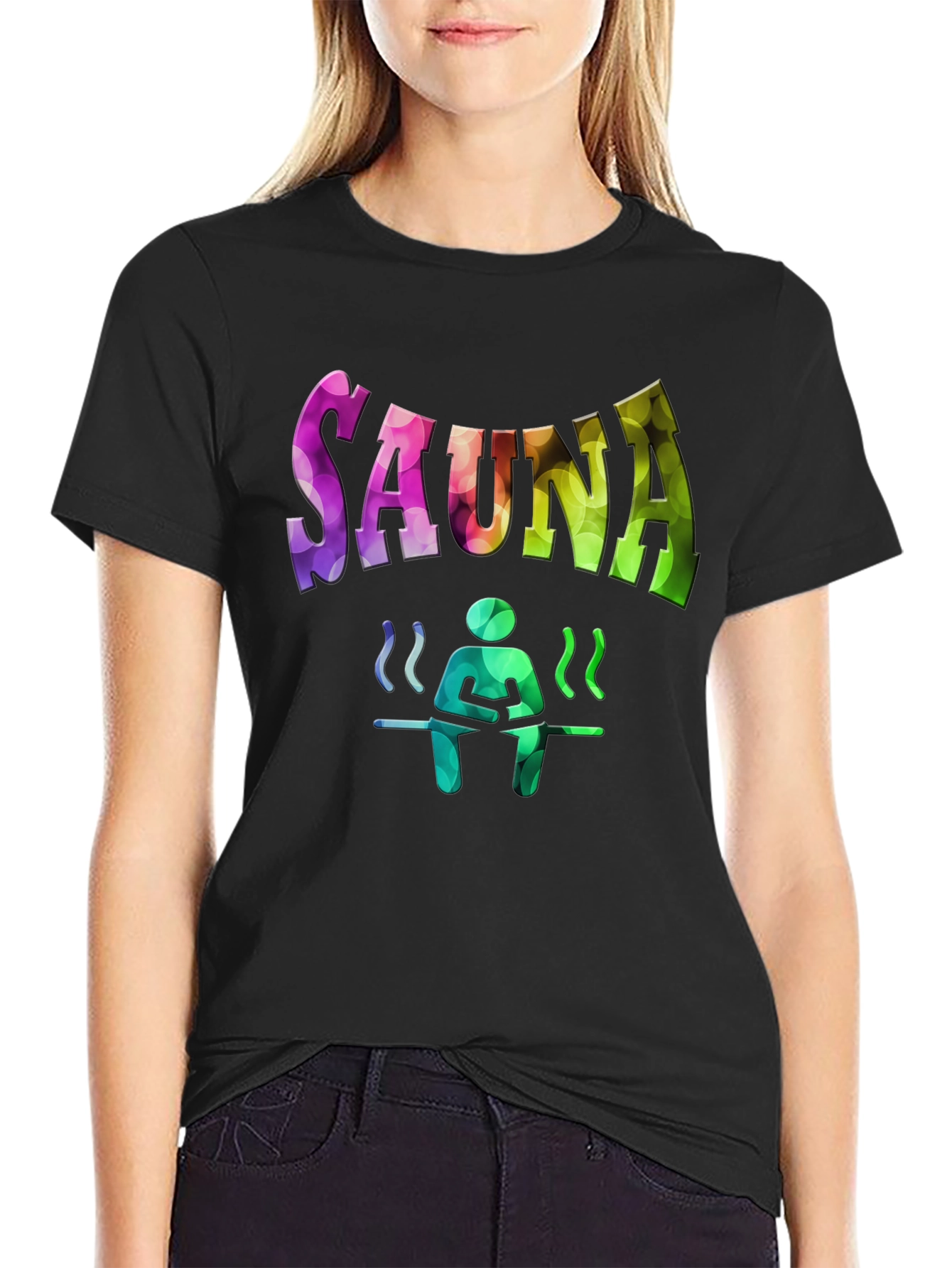 Black Sauna Lover T-Shirt - Relax and Unwind! view 2