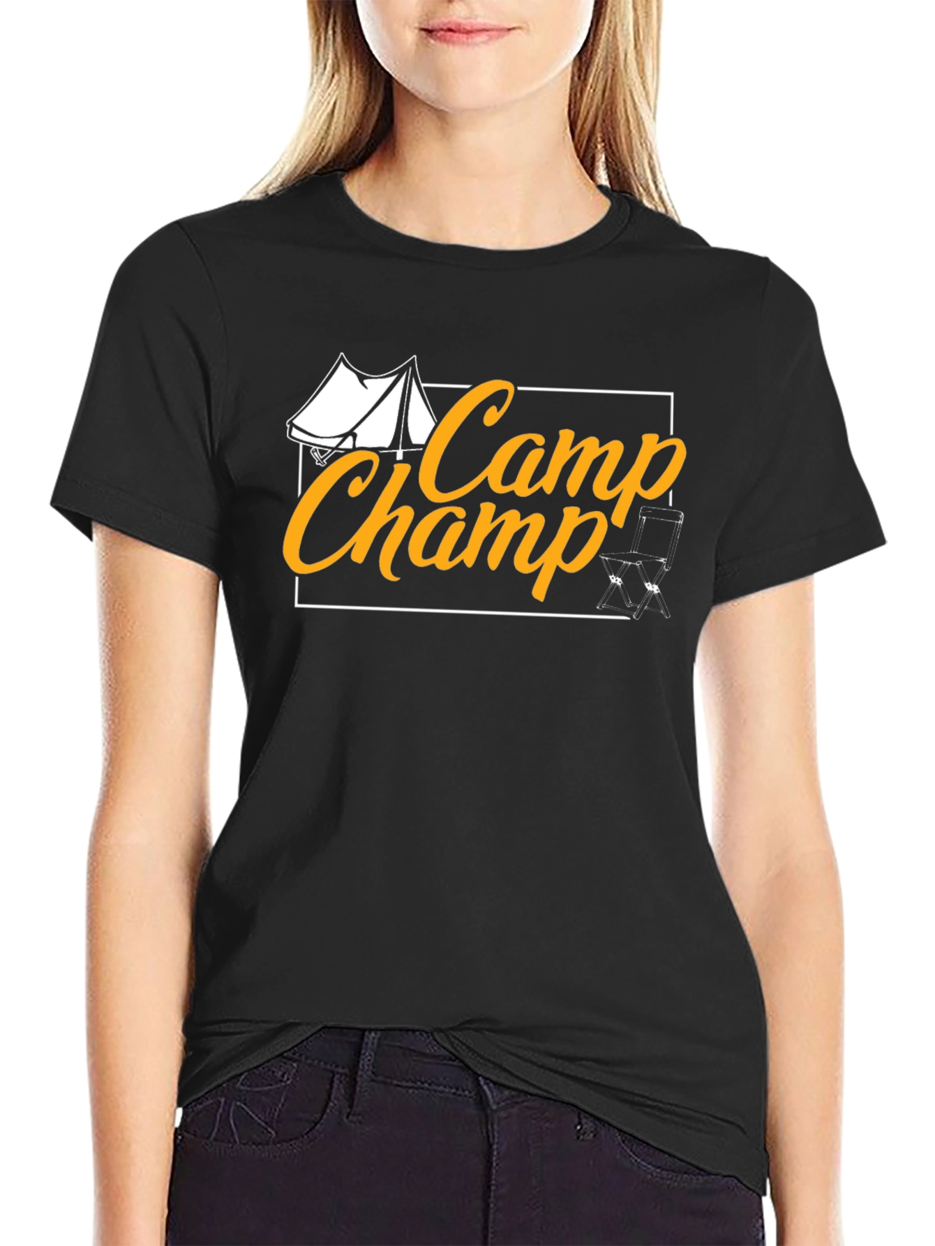 Black Camp Champ Black T-Shirt view 2