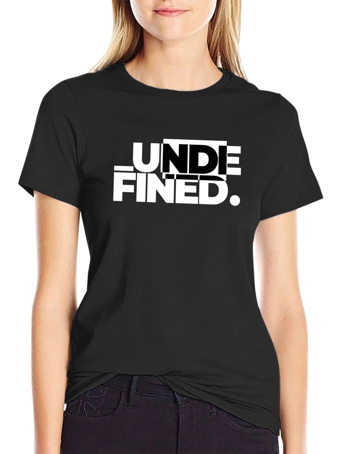 Black Undefined Graphic Print T-Shirt - Black view 2
