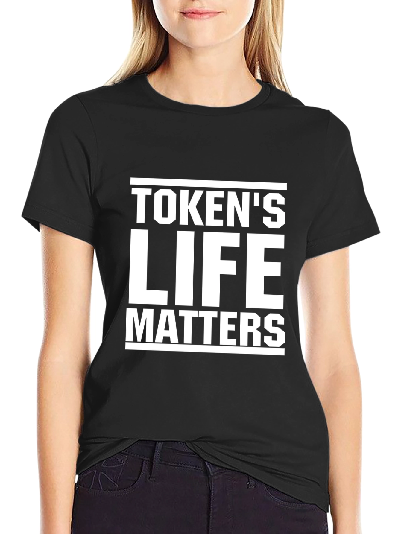 Black Token's Life Matters Graphic T-Shirt view 2