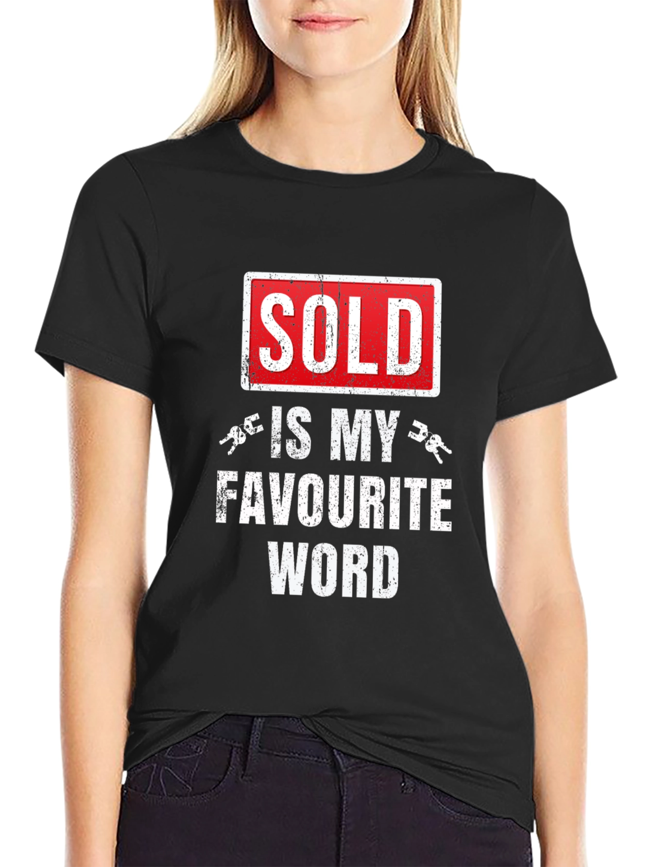 Black Sold Is My Favorite Word T-Shirt view 2