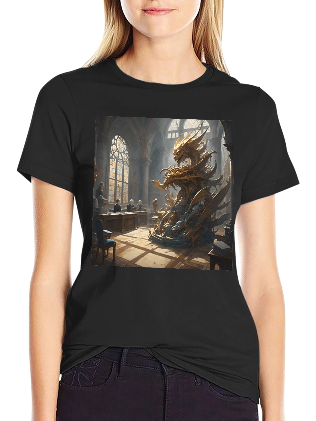 Dragon Courtroom Black Tee - 2