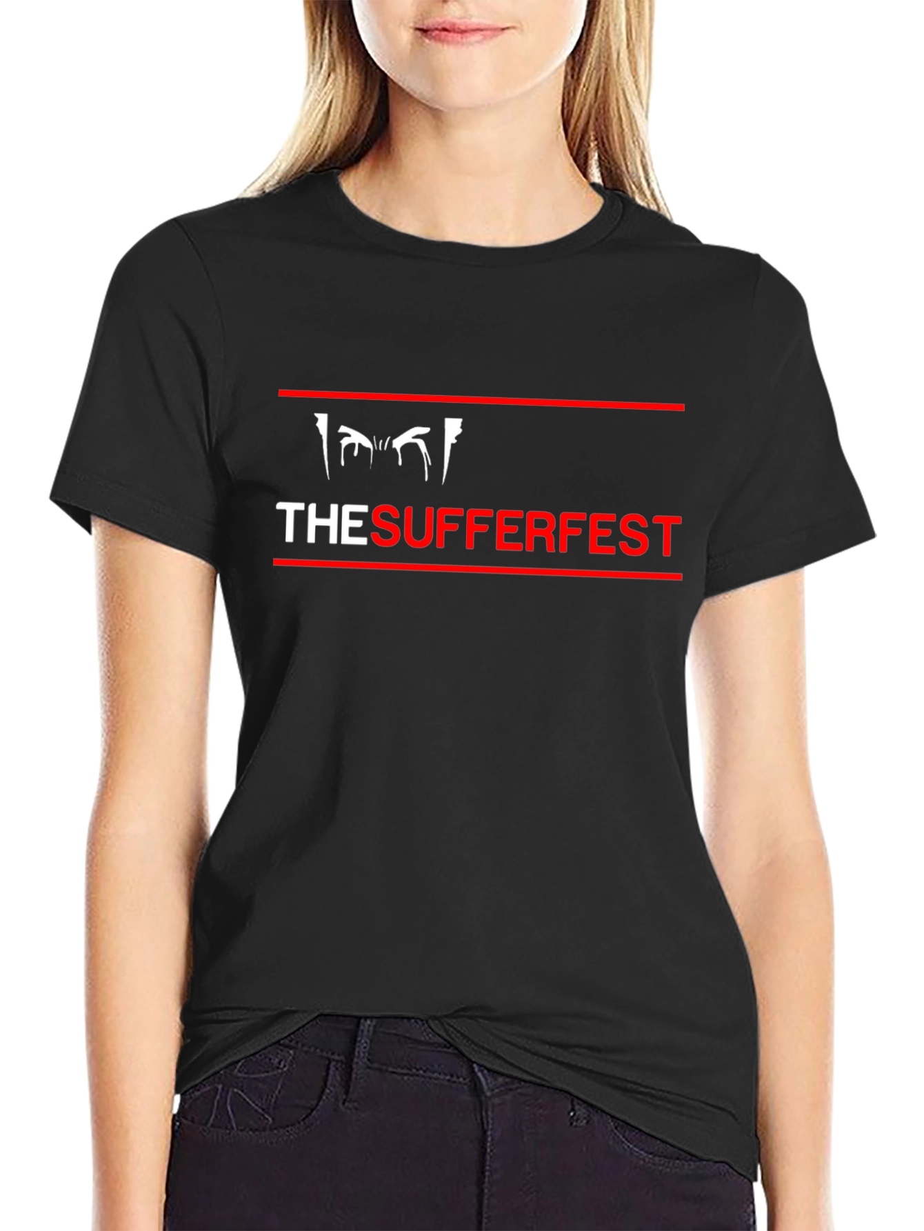 Black The Sufferfest Graphic Tee - Black Cotton Blend view 2
