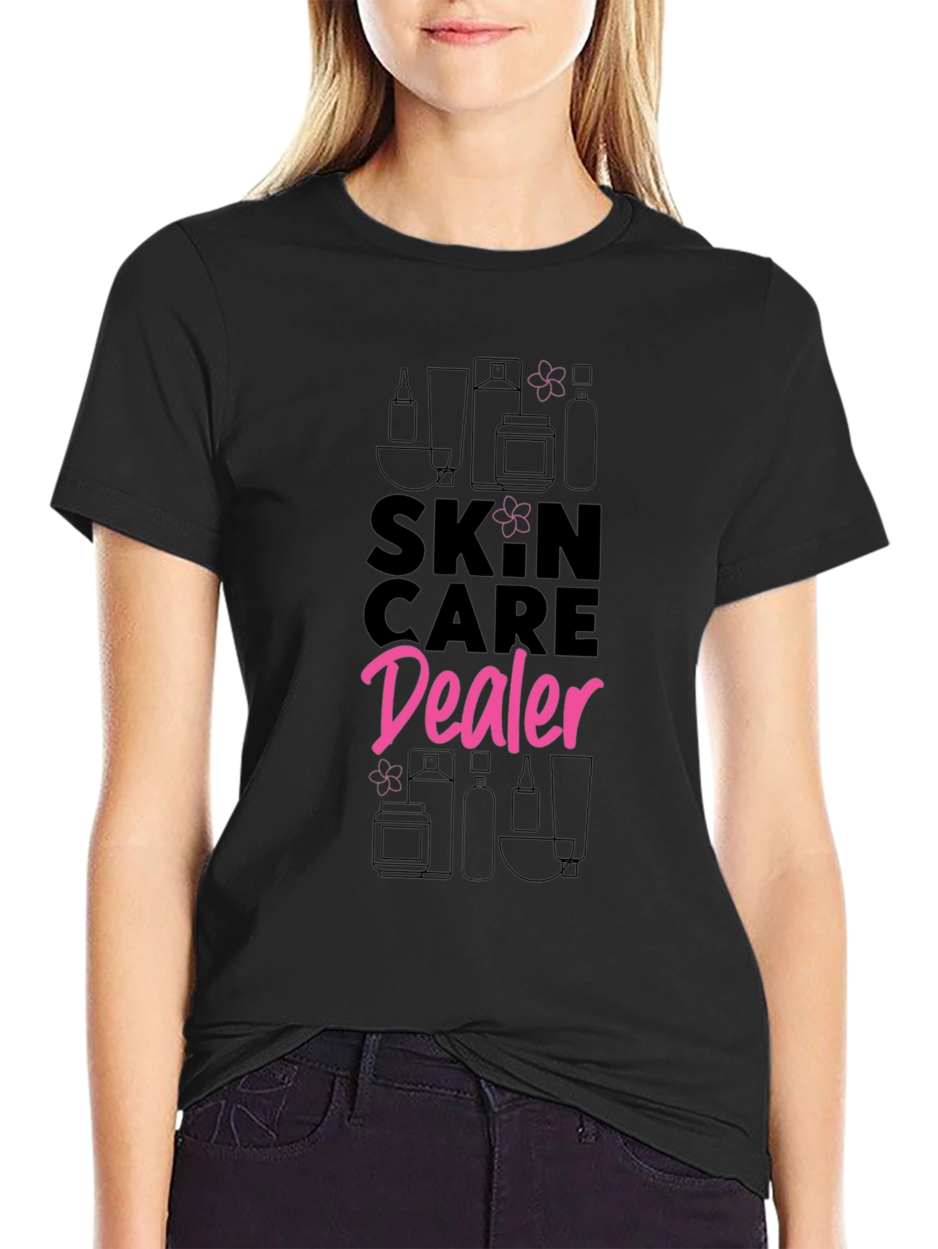 Black Skincare Dealer Graphic Tee view 2