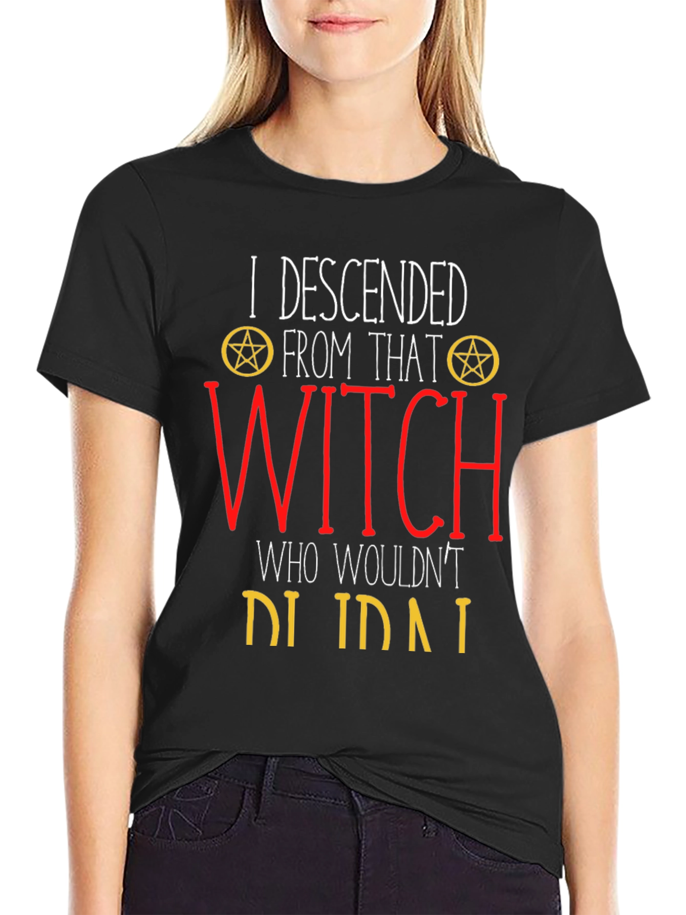 Black Witch Descendant Graphic Tee - Black view 2