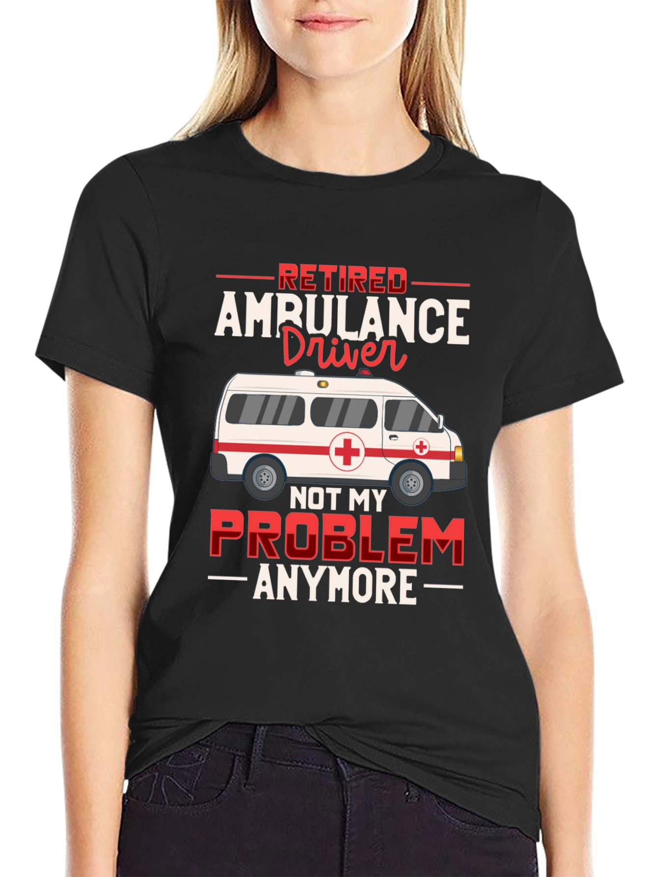Retired Ambulance Driver T-Shirt Funny EMT Paramedic Gift Tee - 2