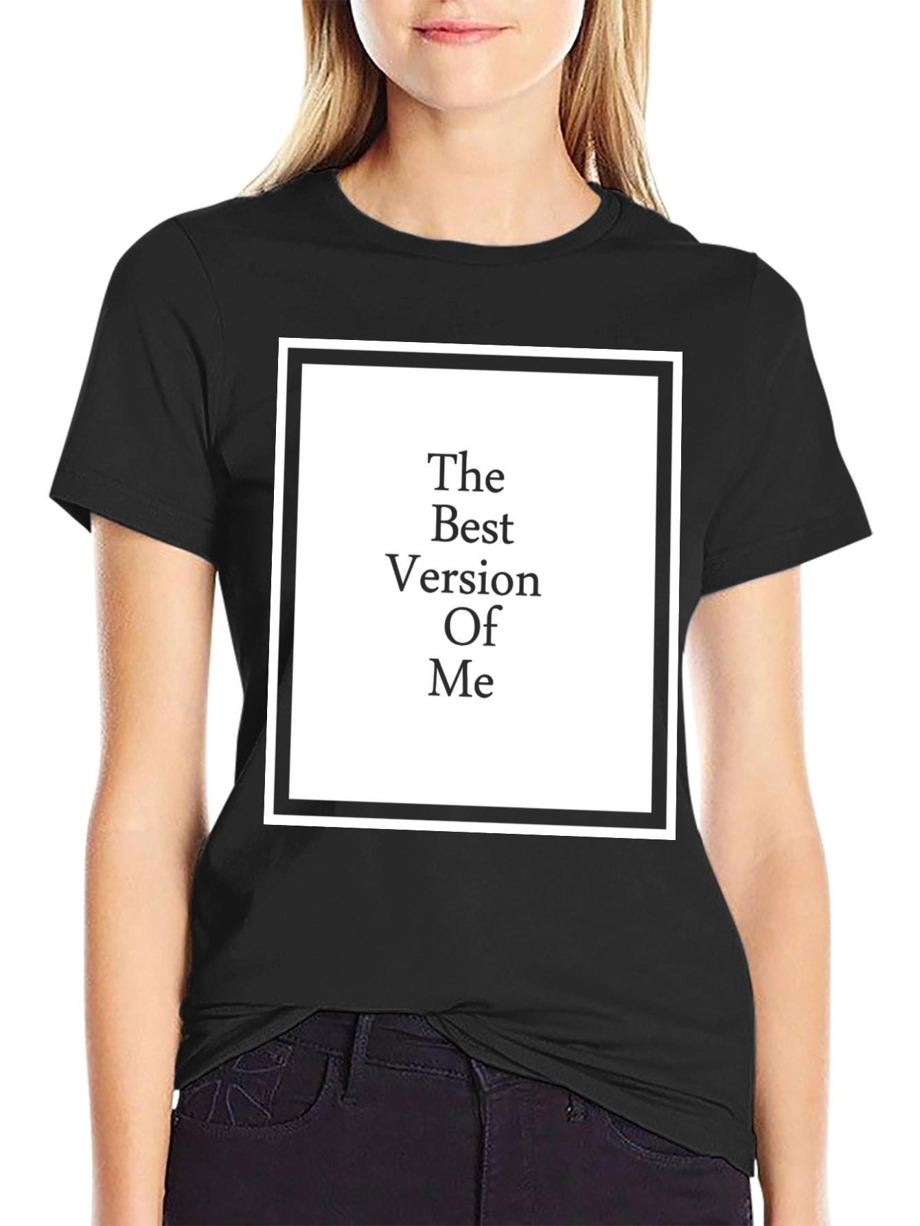 Black The Best Version of Me - Graphic T-Shirt view 2