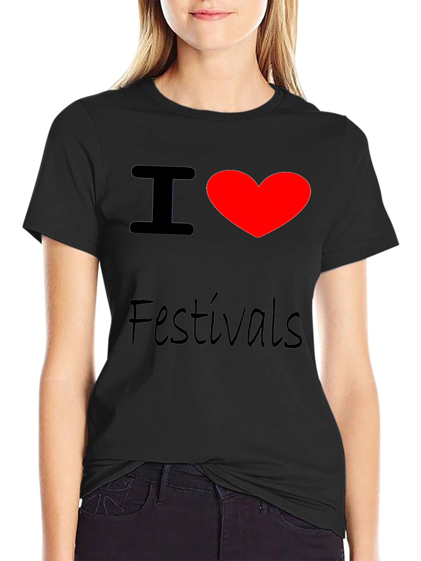 I Heart Festivals Black T-Shirt - 2