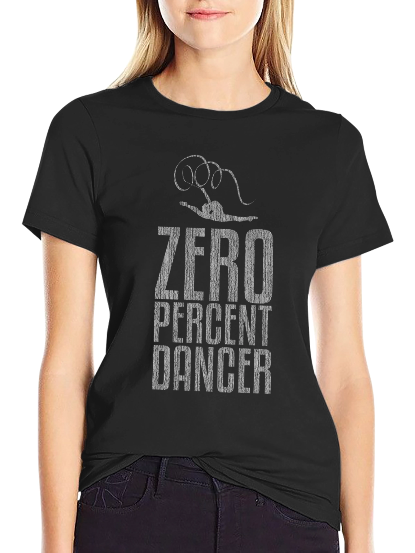 Black Zero Percent Dancer Black Graphic Tee view 2