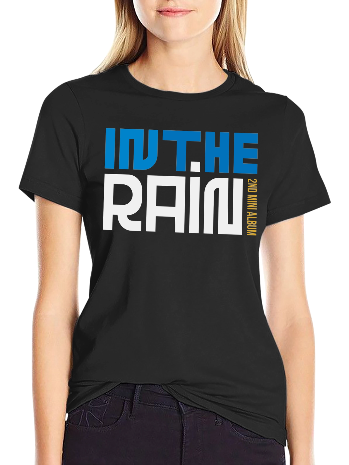 Black In The Rain 2nd Mini Album Black T-Shirt view 2