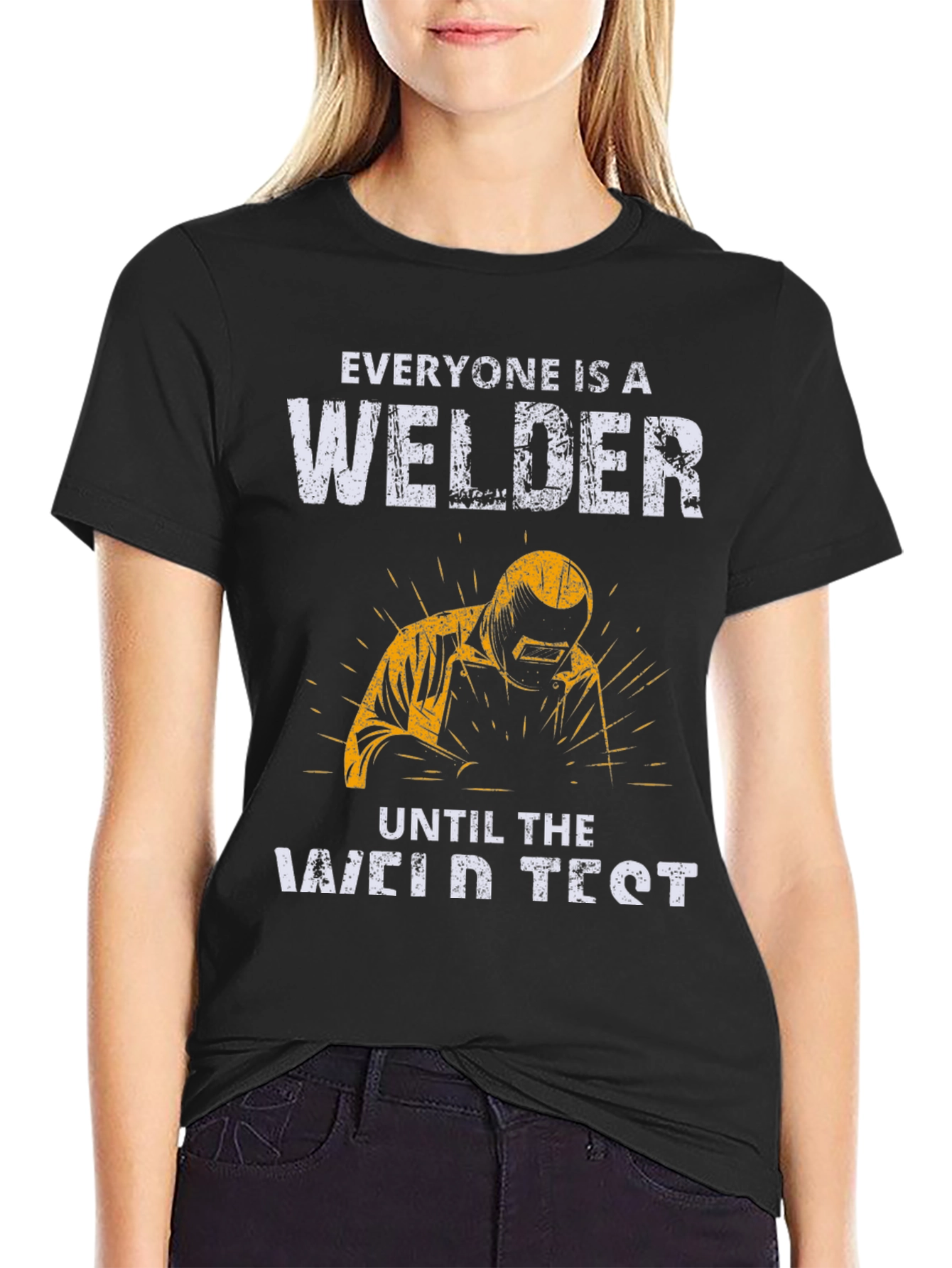 Black Welder T-Shirt: Everyone Is A Welder view 2