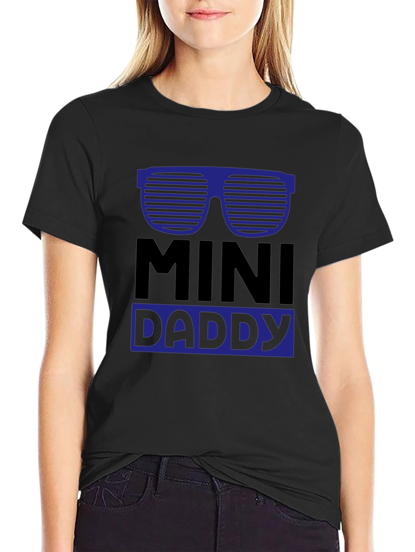 Black Mini Daddy T-Shirt, Funny Father's Day Gift view 2