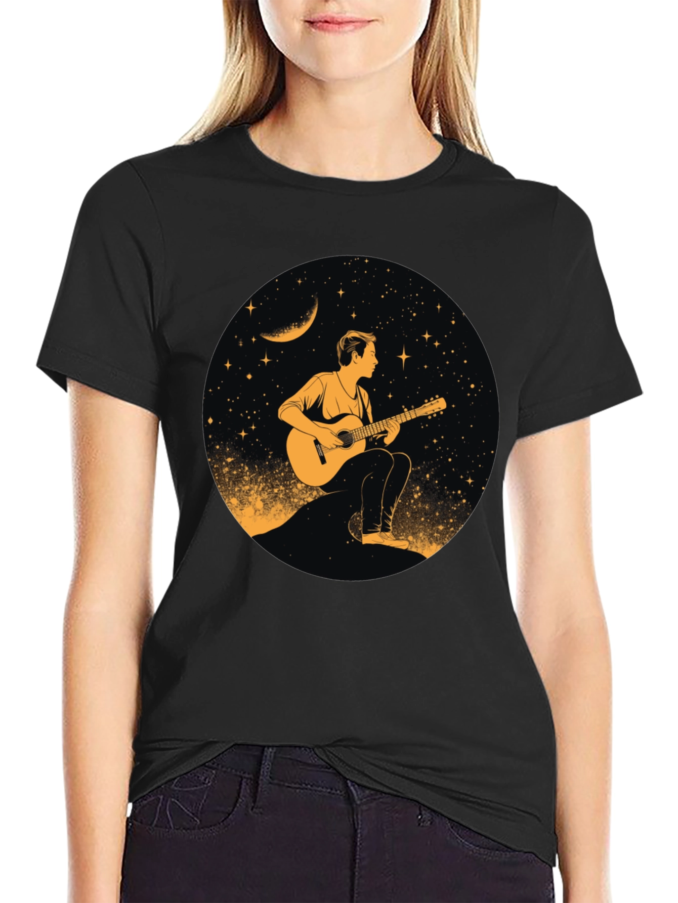 Guitarist Under the Stars Graphic Tee - 2