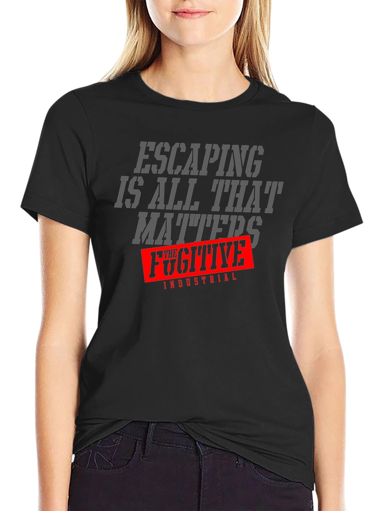 Black Escaping is All That Matters T-Shirt view 2