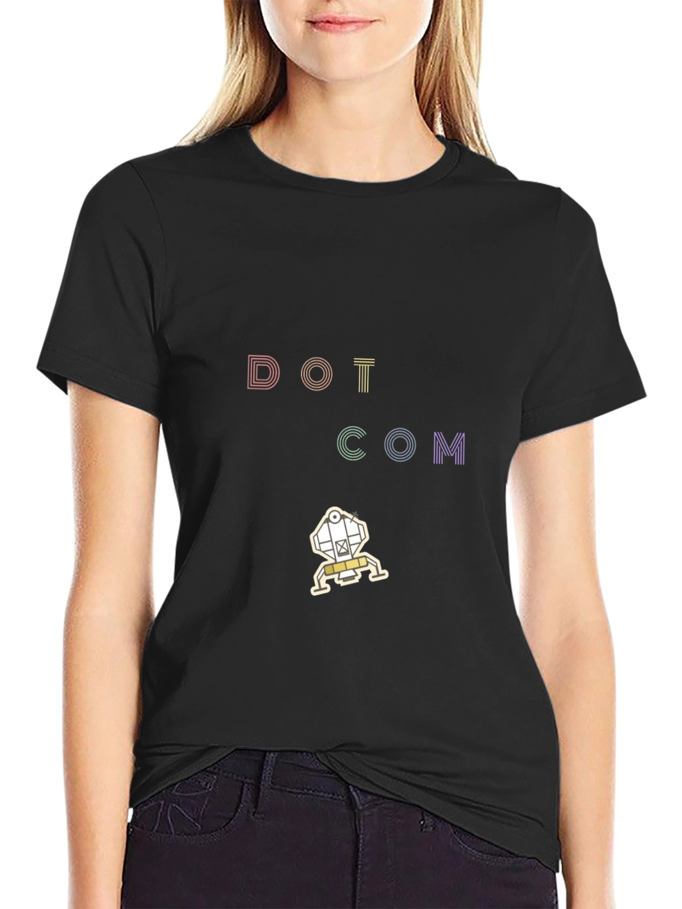 Black Dot Com T-Shirt | Novelty Apparel view 2