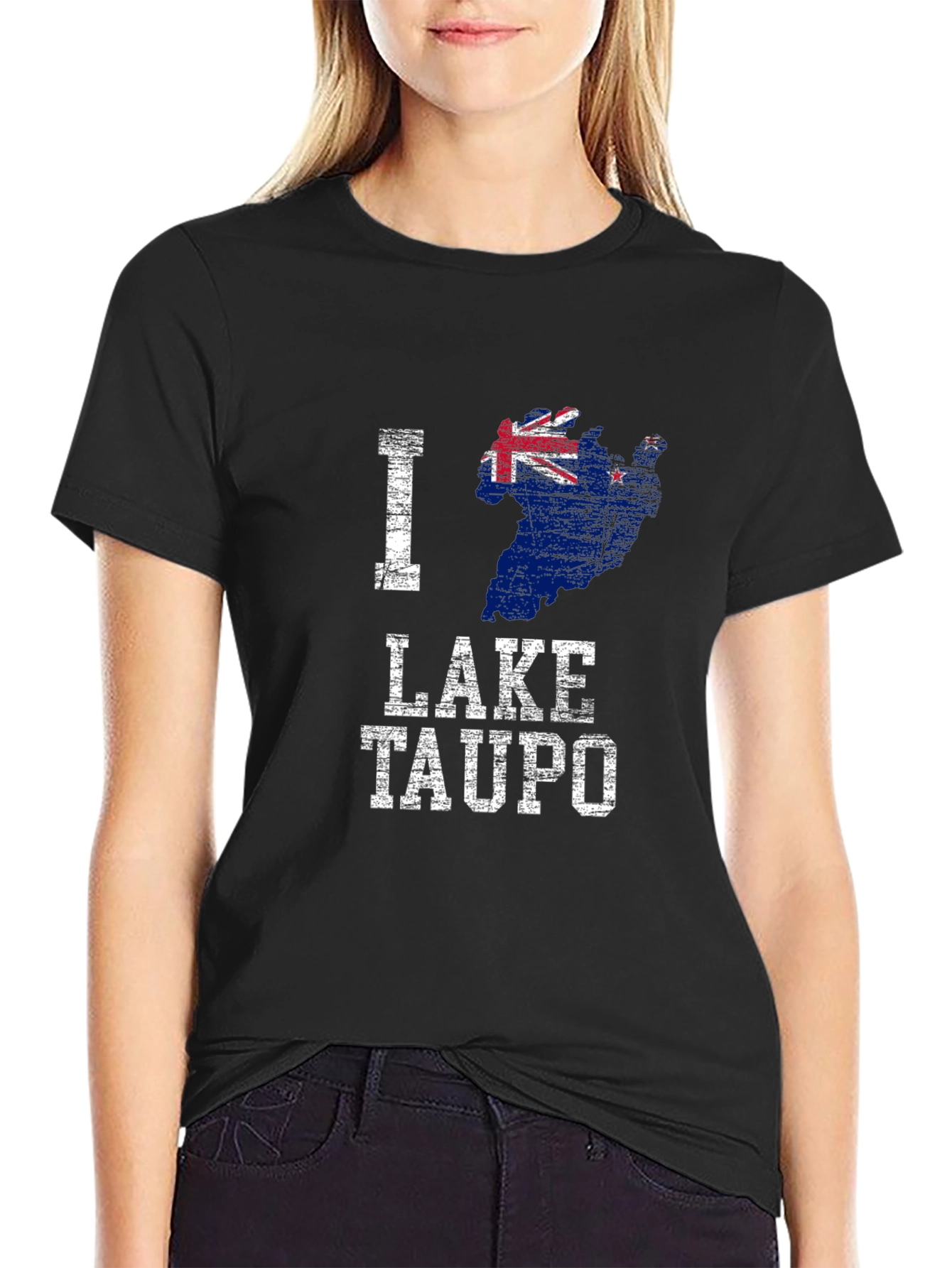 I Love Lake Taupo New Zealand Graphic T-Shirt - 2