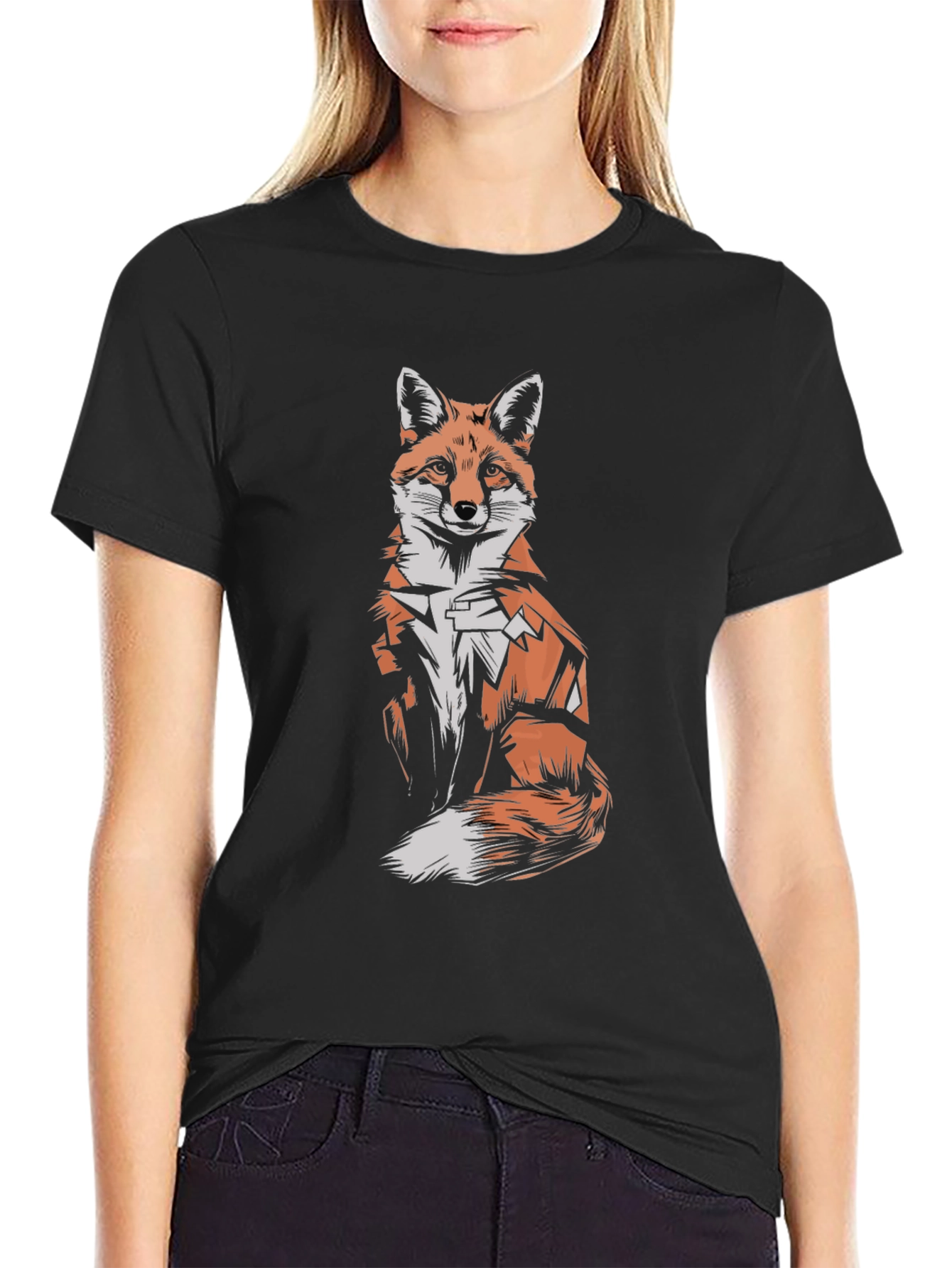 Black Fox Graphic Tee - Men's Short Sleeve T-Shirt view 2