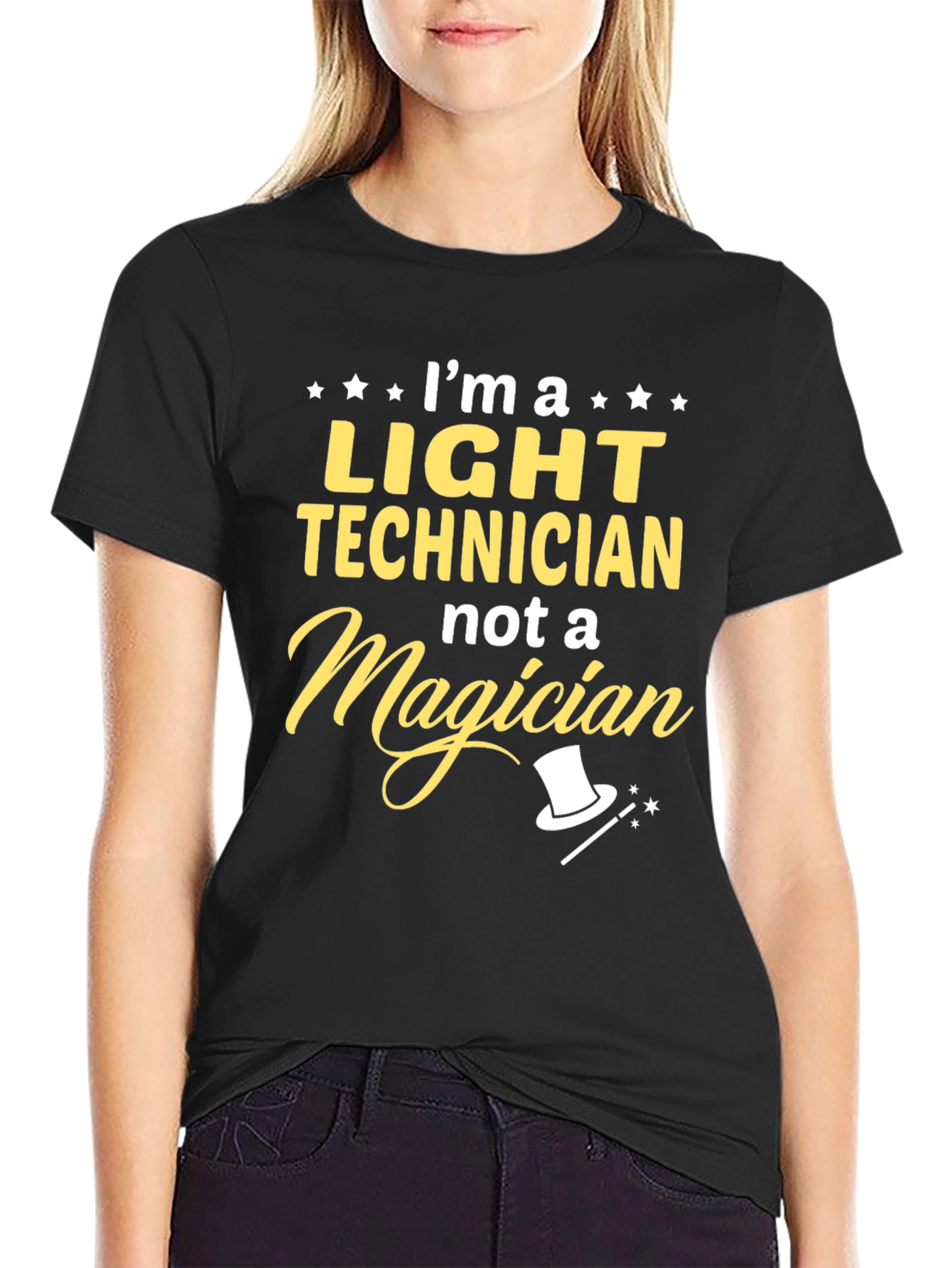 Black Light Technician T-Shirt - Funny Job Gift view 2