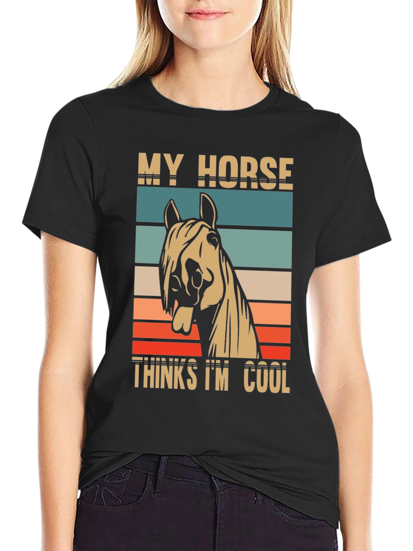 My Horse Thinks I'm Cool Graphic Tee - 2
