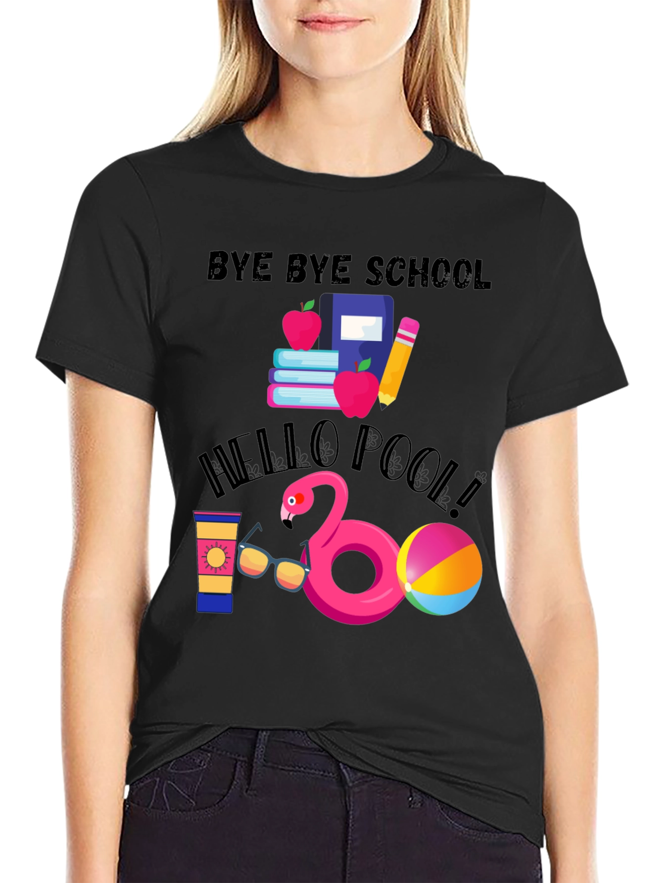 Bye Bye School Hello Pool T-Shirt - 2