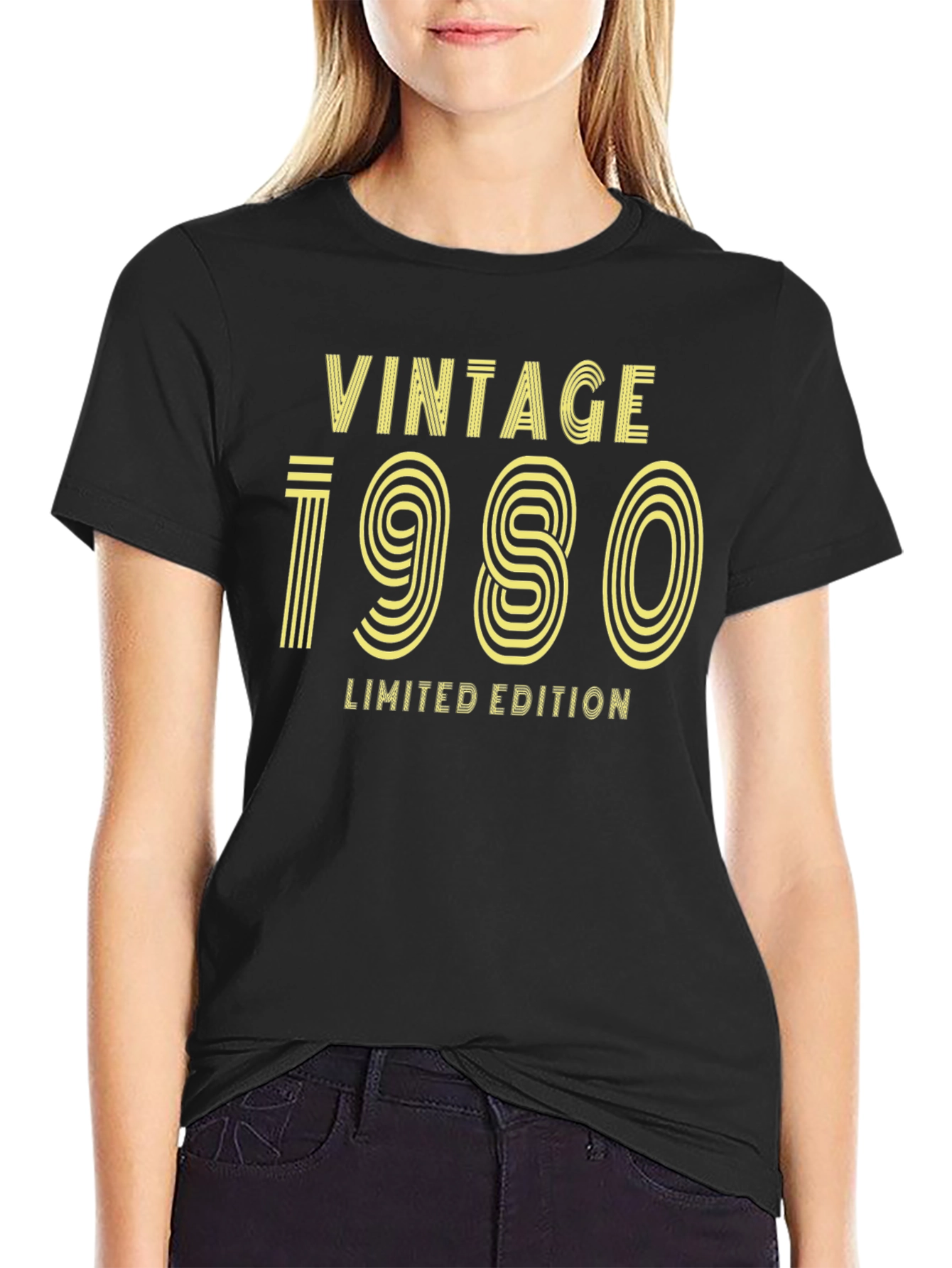 Black Vintage 1980 Limited Edition Graphic Tee view 2