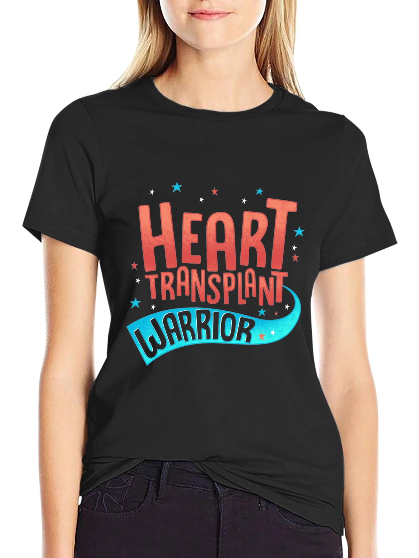 Black Heart Transplant Warrior Graphic Tee view 2