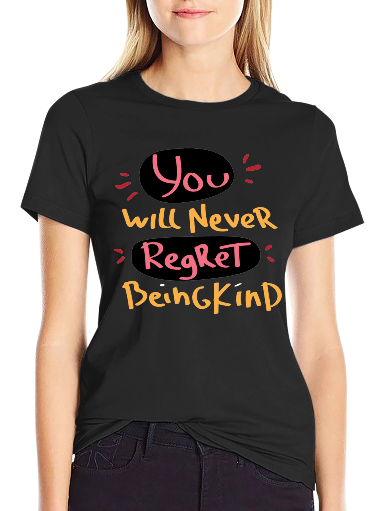 Black Kindness T-Shirt - You Will Never Regret It view 2