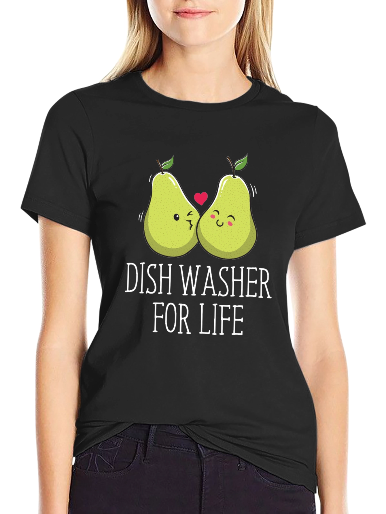 Black Dish Washer For Life T-Shirt view 2