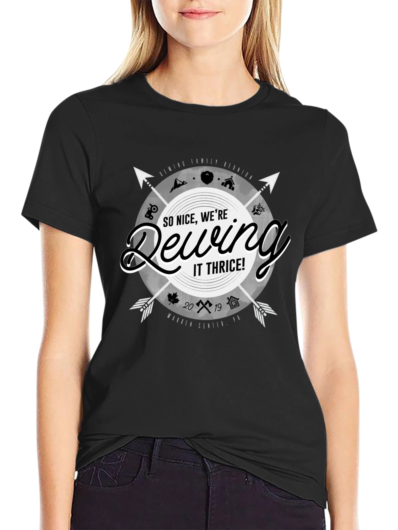 Black Dewing Family Reunion T-Shirt view 2